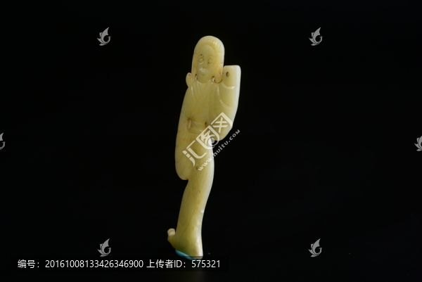 玉器,南北朝舞人白玉