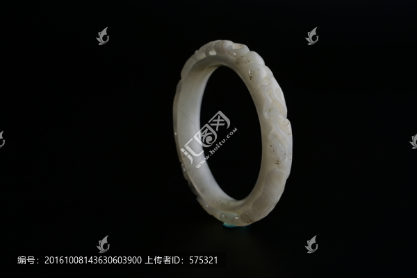 玉器,明代和田白玉手鐲