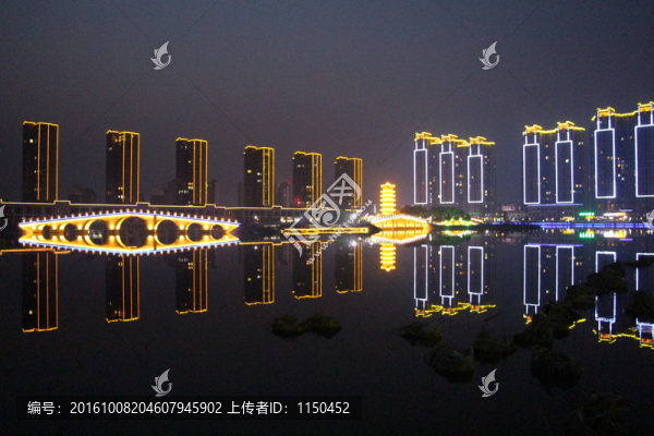 湖光夜色