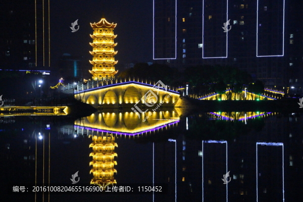 湖光夜色