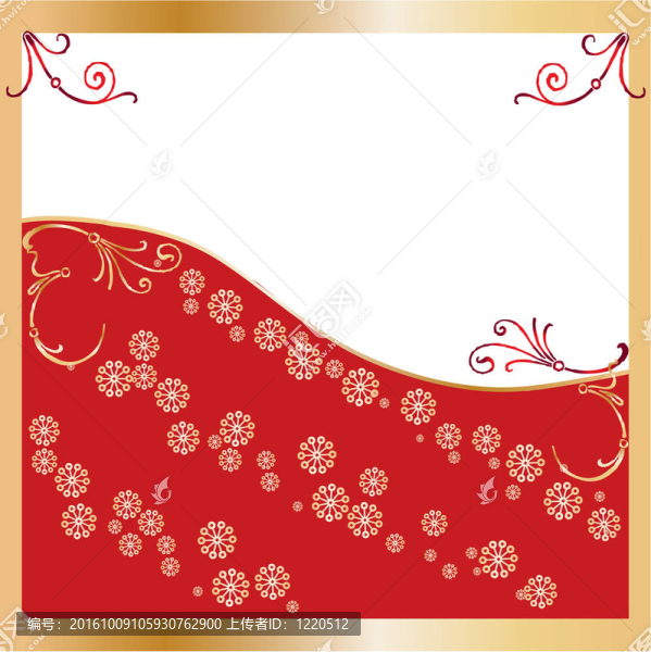 紅backrground；金框