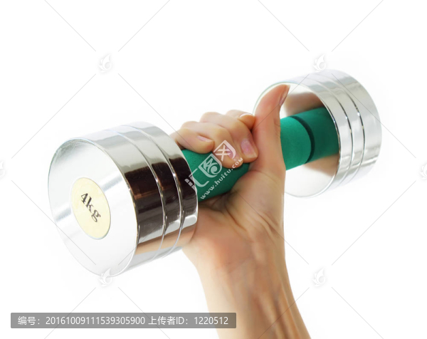 手握啞鈴