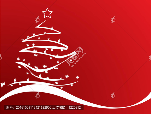 抽象的圣誕樹