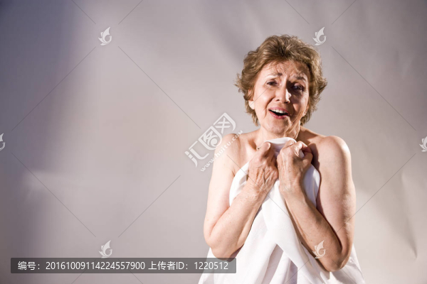 狂喜的老年婦女的肖像