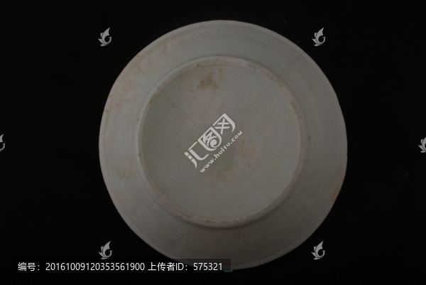 宋瓷,雙魚白釉碗