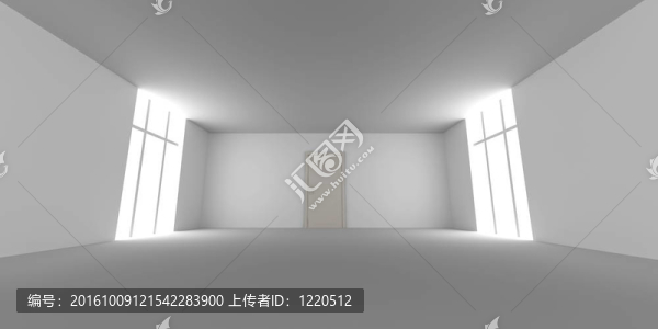 在一個(gè)空房間里的門