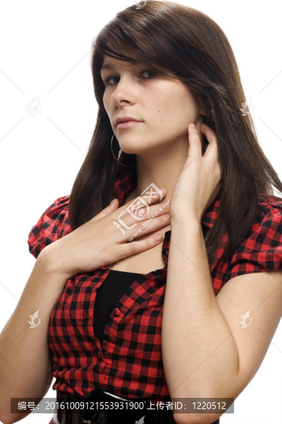 年輕性感的女人