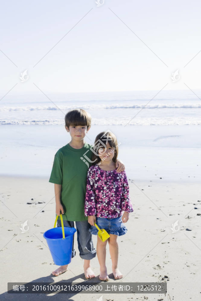 孩子們在Beach