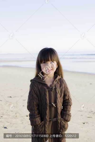 女孩在Beach