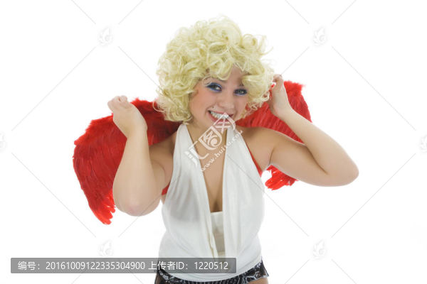 美麗的翅膀的女人