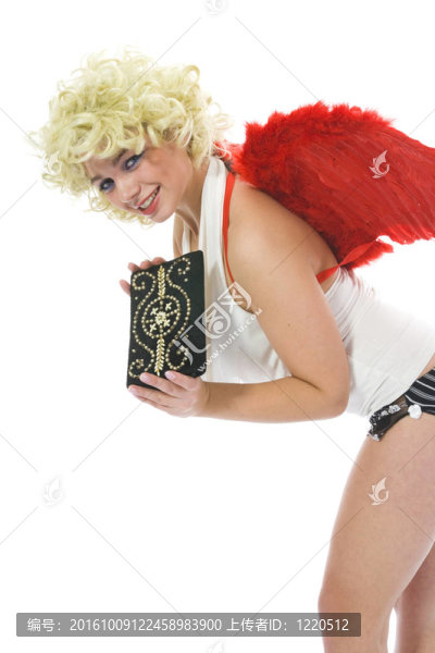 美麗的翅膀的女人