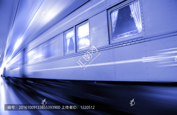 快速移動的火車
