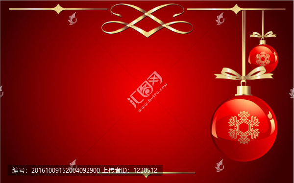 紅色的圣誕球