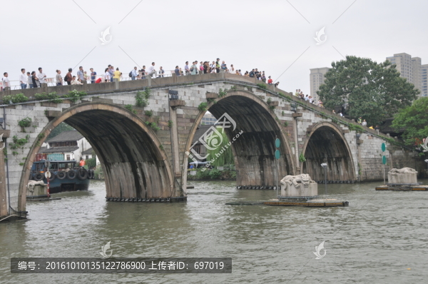 大運(yùn)河南端終點(diǎn)標(biāo)志拱宸橋