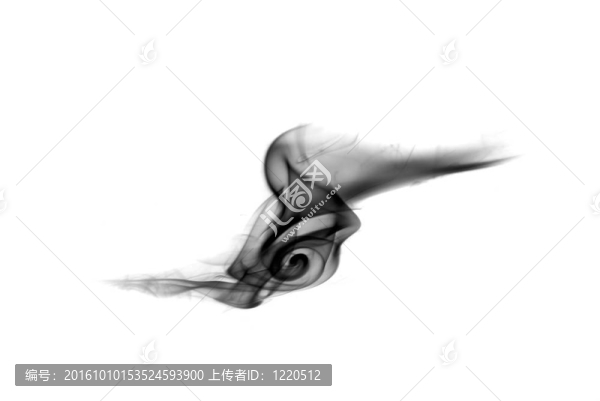抽象的白色上的煙霧形狀