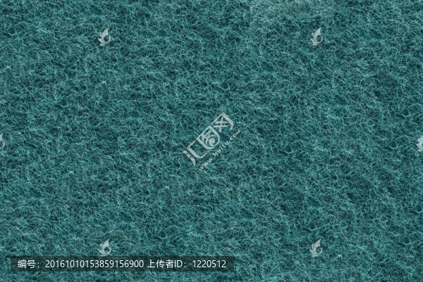 靠近綠色合成纖維表面