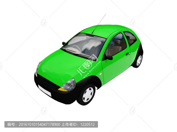 孤立的Smarty汽車前視圖