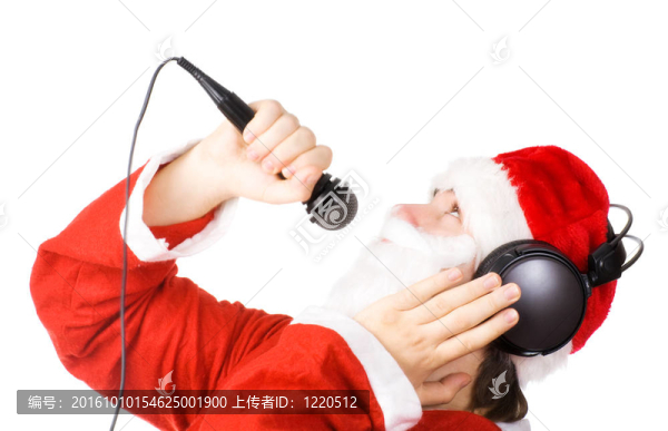 圣誕老人唱了一首歌