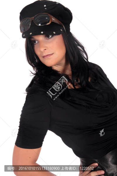 有吸引力的女人的帽子