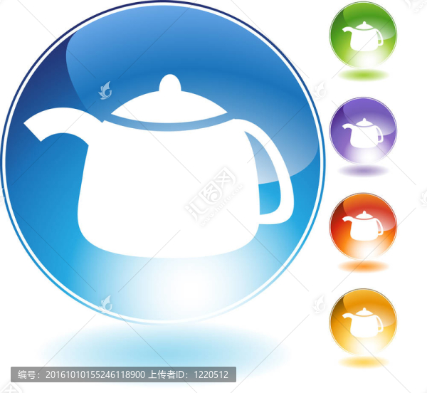 茶壺水晶圖標
