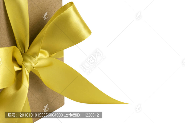 帶金弓的禮品盒