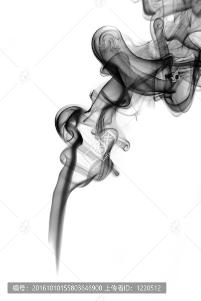 抽象的白色煙霧形狀