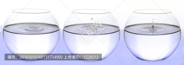 一滴水在魚(yú)缸上