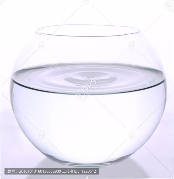 一滴水在魚缸上