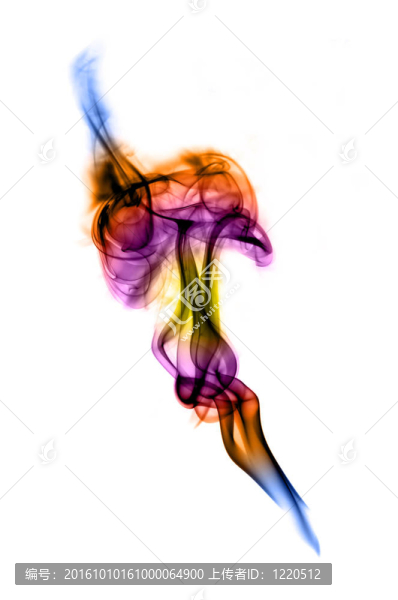 七彩漸變的煙