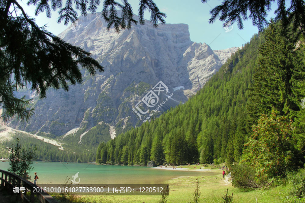 白云石山脈；意大利；夏季2009