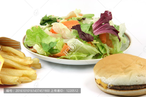 沙拉盤土豆餅
