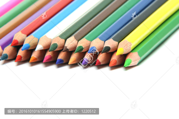特寫的蠟筆