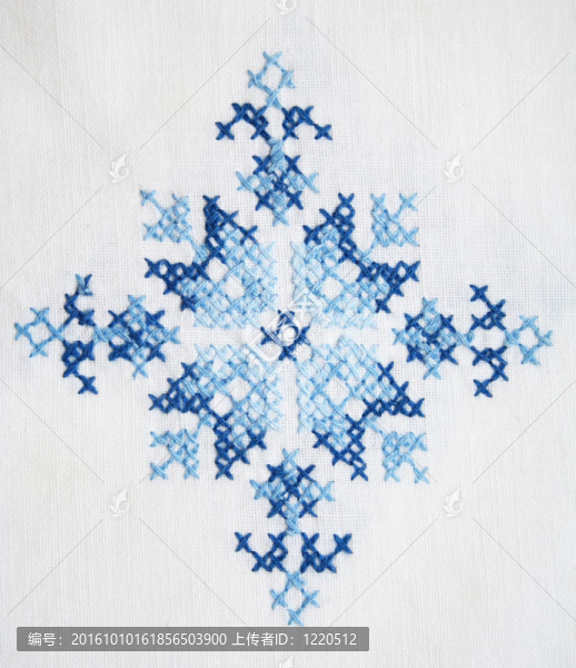 以刺繡為背景的紡織表面