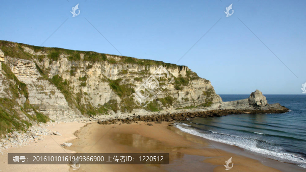西班牙北部海岸的長灣