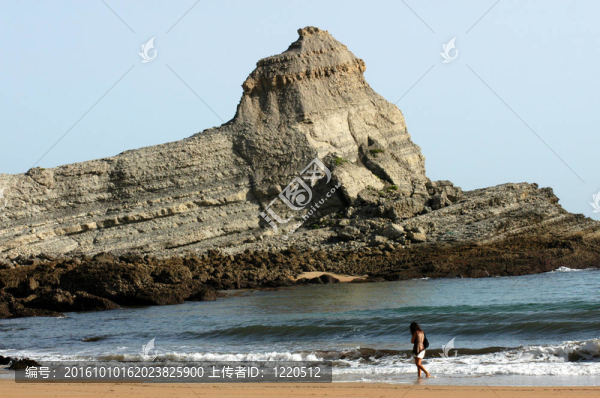 西班牙北部海岸的長灣