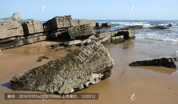 西班牙北部海岸的海灘