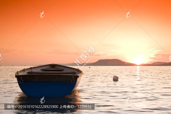 日落場景-匈牙利巴拉頓湖