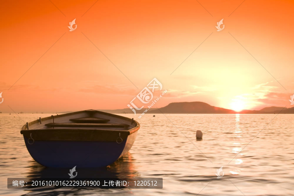日落場景-匈牙利巴拉頓湖
