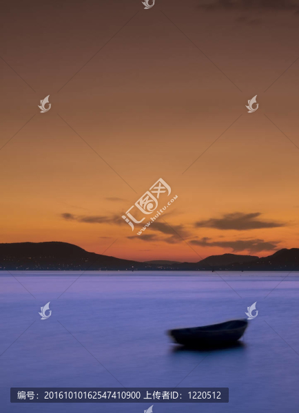日落場(chǎng)景-匈牙利巴拉頓湖