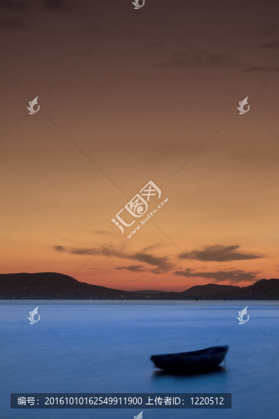 日落場景-匈牙利巴拉頓湖