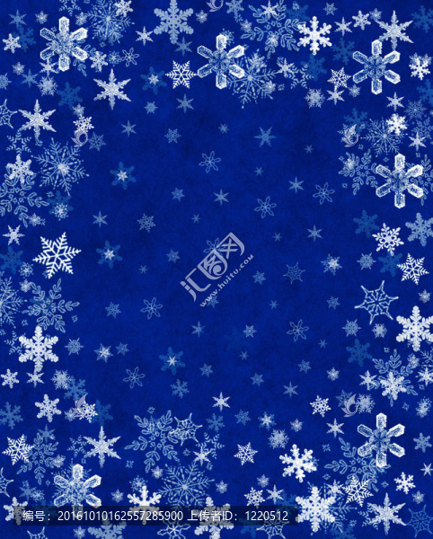 雪花在藍(lán)色的