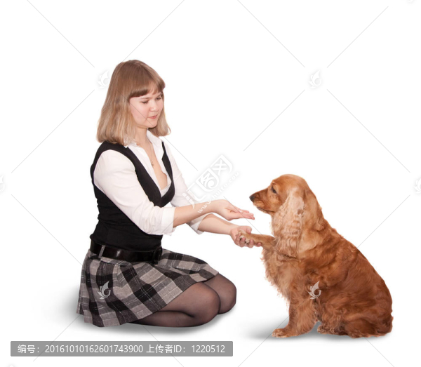女孩和狗