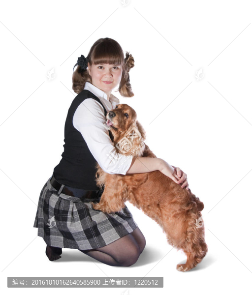 女孩和狗