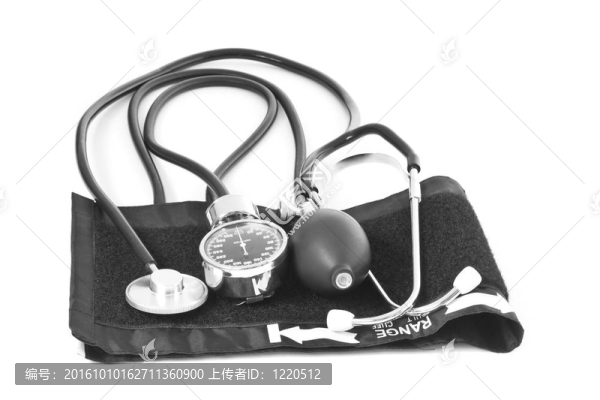 醫(yī)學(xué)對(duì)象。用聽(tīng)診器血壓