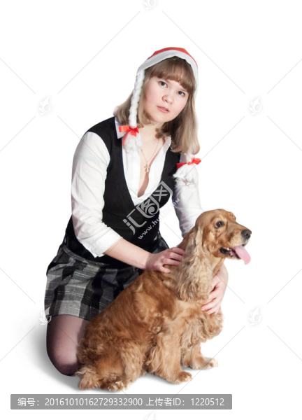 女孩和狗