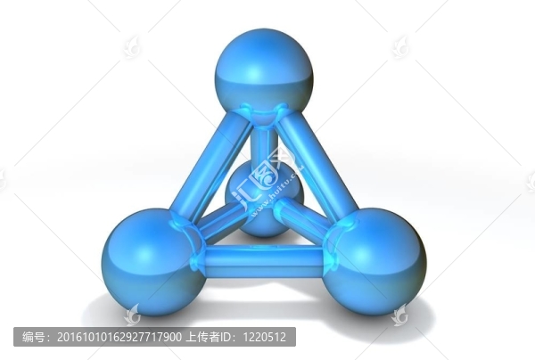 分子結構的藍色
