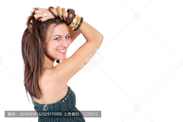 美麗的微笑的女人