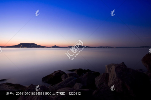 日落場景-匈牙利巴拉頓湖