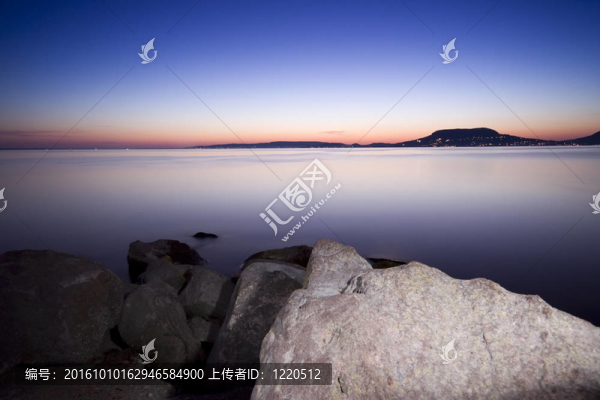 日落場景-匈牙利巴拉頓湖