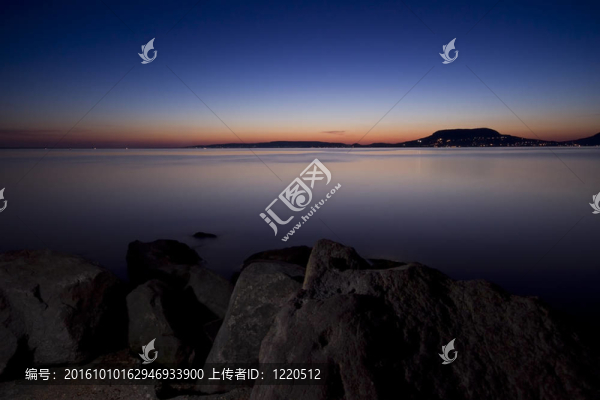 日落場景-匈牙利巴拉頓湖